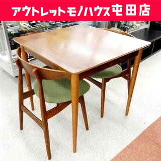 値下げしました。NOCE/ノーチェ 2脚付ダイニングテーブルセット  テーブル＆チェア3点セット  木製  札幌市 北区 屯田 