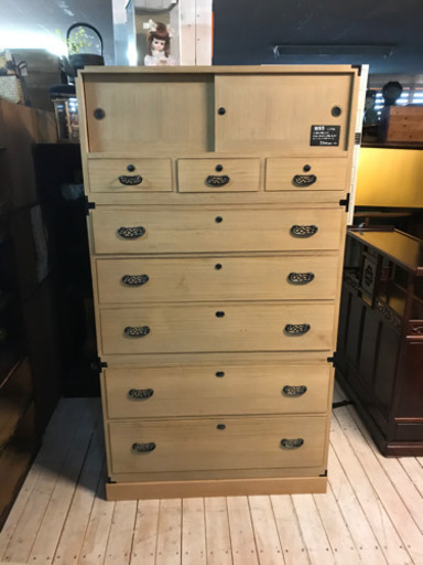 JF00756 桐箪笥 ※鍵欠品