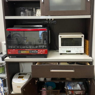 さらに値下げ！ 食器棚 シックなブラウン