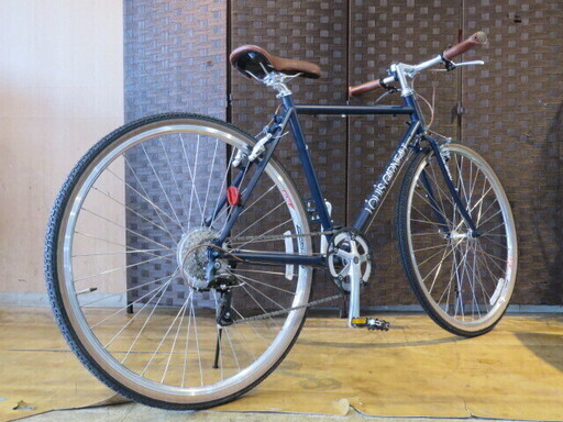 ■LOUIS GARNEAU LGS-BTN ルイガノ 2014年 9速 ネイビー クロモリ タイヤバリ山! クロスバイク 自転車 札