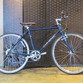 ■LOUIS GARNEAU LGS-BTN ルイガノ 2014年 9速 ネイビー クロモリ タイヤバリ山! クロスバイク 自転車 札幌発 □LOUIS GARNEAU LGS-BTN ルイガノ 2014年 9速 ネイビー クロモリ