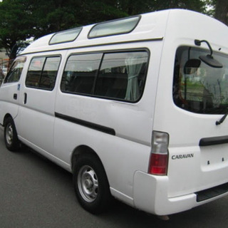 日産キャラバン　E25 キャンピングカー仕様　福祉車両　10人乗り　スーパーロング　ハイルーフ　　車検ありの画像
