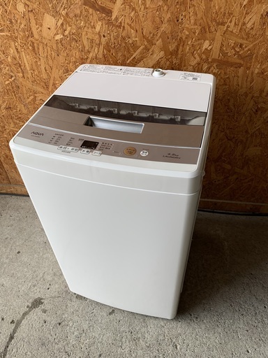 A0902  アクア　2017年　4.5kg洗濯機　M