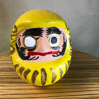 小さいダルマ　黄色　金運アップ　小さめ　yellow darum...