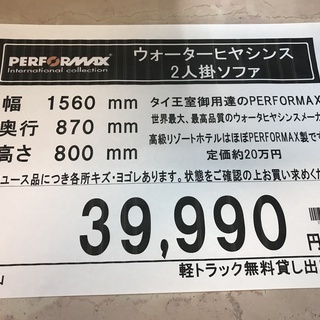 PERFORMAX　パフォーマックス　2人掛ソファ　ウォーターヒヤシンスの画像