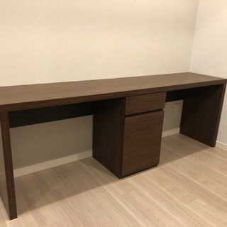二人用ワークデスク（幅200cm×奥行45cm×高さ70cm）の画像