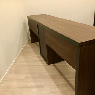 二人用ワークデスク（幅200cm×奥行45cm×高さ70cm）の画像