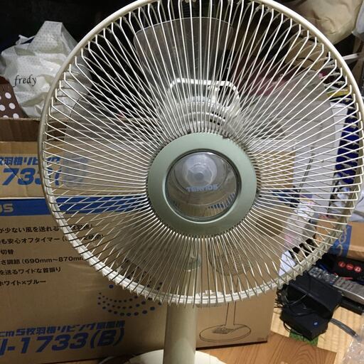 扇風機 30cm 5枚羽根 リビング KI-1733 TEKNOS 動作確認済み