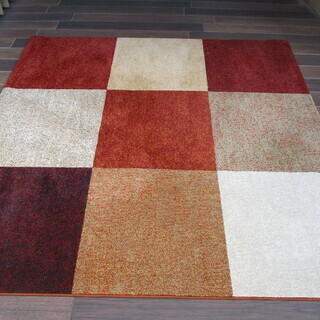 14990円で購入！　美品ベルギー産 サヤンサヤン フロスティブロック ラグ＆カーペット 200cm×200cm の画像