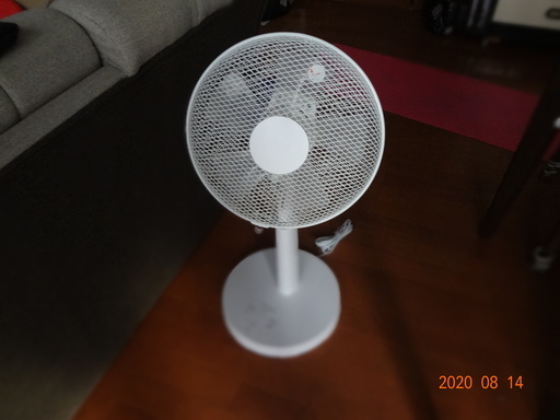 昨年8月購入の扇風機