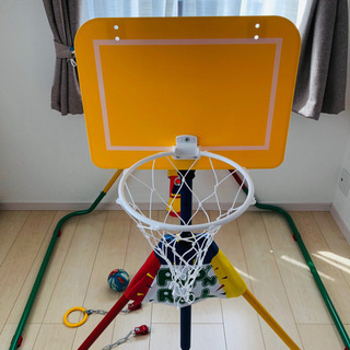 鉄棒ブランコ ポップンロール　鉄棒　ブランコ　吊り輪　バスケットの画像