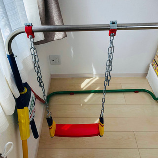 鉄棒ブランコ ポップンロール　鉄棒　ブランコ　吊り輪　バスケットの画像