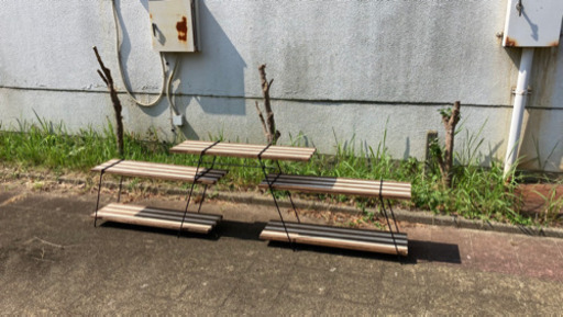 アイアンラック　アウトドア　キャンプ　大型