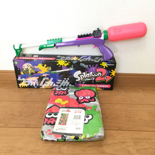 【新品】スプラトゥーン　水鉄砲とタオルセットB