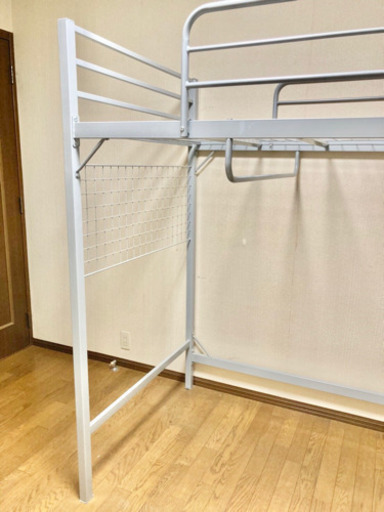 〈綺麗〉ニトリ ロフトベッド シングル 折りたたみデスク シェルフ 付き