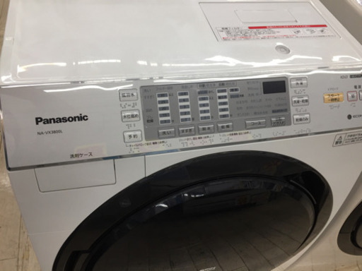 8/14東区和白  定価208,000  Panasonic  10kg洗濯機  6kg乾燥機  2018年
