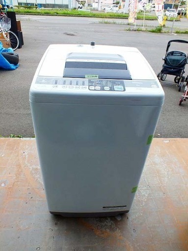 【苫小牧バナナ】2013年製 日立/HITACHI 6.0kg 洗濯機 NW-6MY(W) ホワイト系 2人～3人暮らし向け 清掃済み