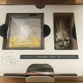 【未使用】au HOME SPOT cube(clear×white)の画像