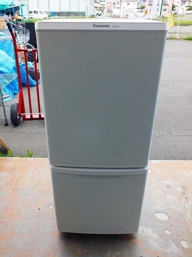 【苫小牧バナナ】2018年製 パナソニック/Panasonic 138L 冷蔵庫 右開き NR-B14BW-W ホワイト系 １人暮らし向け 清掃済み