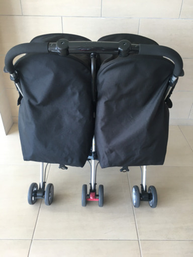 【美品】双子　2人乗りベビーカー　コンビ　ツインスピン