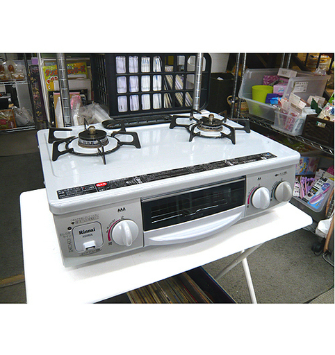 札幌 幅56㎝ ガステーブル LPガス 2013年製 リンナイ RT31NHS-L 左強火 ガスコンロ ガス台 本郷通店