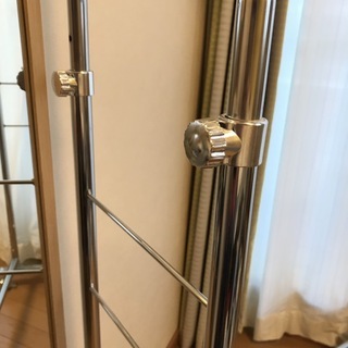 パイプハンガー２連　耐荷重190kg  キャスター付きの画像