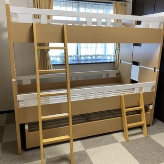 2段+引出しベッド、近隣は配送も対応可