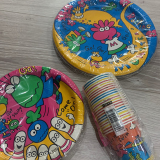 紙皿、紙コップ 3セット