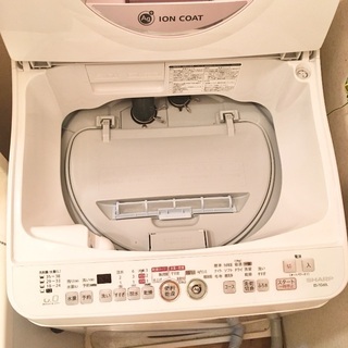 SHARP洗濯機6kg乾燥機付の画像