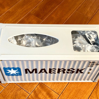 新品】MAERSK コンテナ ティッシュケース アンティーク