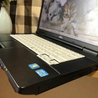 ☆彡激安(^▽^)/富士通リノベーションパソコン💗高速ｉ３第二世代/爆速ＳＳＤ２４０ＧＢ/人気のブラック☆美品/Ｗｉｎ１０/Office2019付/15.6ｲﾝﾁ/メモリ4GB/無線ＬＡＮ/ＤＶＤ・ＣＤ再生ソフト付　No.2008007の画像