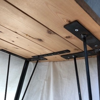 ヴィンテージアイアン脚付 ダイニングテーブル　センターテーブル　サイドテーブル　コーナーテーブル　テレビ台　ヴィンテージ脚おしゃれな脚　の画像