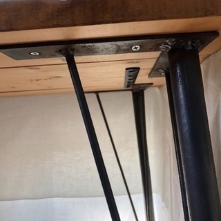 ヴィンテージアイアン脚付 ダイニングテーブル　センターテーブル　サイドテーブル　コーナーテーブル　テレビ台　ヴィンテージ脚おしゃれな脚　の画像