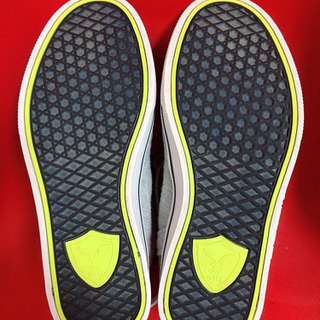 美品 alb スニーカー グレー ネオンイエロー  24cmの画像