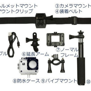 多分未使用 防水 アクティブギア フル HD カメラ デザート アクションカメラの画像