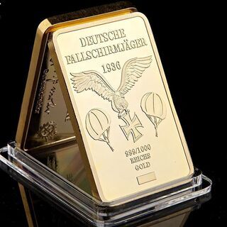 ナチスドイツ　1936年　ドイツ軍 降下猟兵　歴史金地金