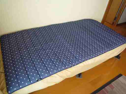 【値下げ】高反発マットレスパッド シングル ベッドの上に敷く 厚さ2.5cm 洗える ファイバー スリープオアシス 体圧分散