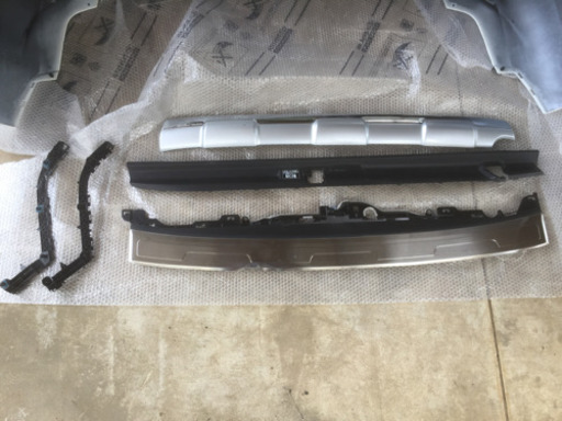 プラド150中期 ジャンク品3点セットリアバンパー、プレート、ガード