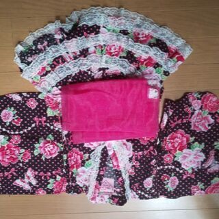 100cm 女の子浴衣ドレス 、サンダル&オマケ付きの画像