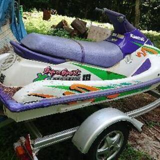 （不動レストアベース）ジェットスキー　スーパースポーツXi　カワサキ　トレーラ付きの画像