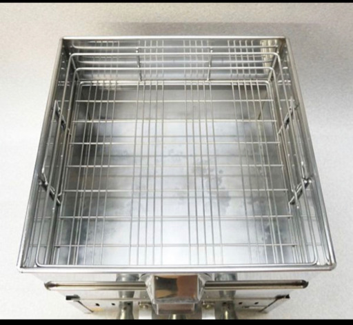 ステンレス　蒸し器/コンロ付き39cm 3段/中古