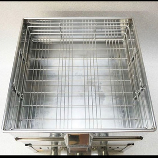 ステンレス 蒸し器/コンロ付き39cm 3段/中古