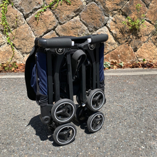 ポキット　ベビーカー　ネイビー