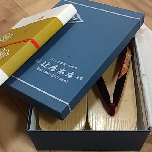 おねさげ　桐の下駄　会津桐　新品未使用