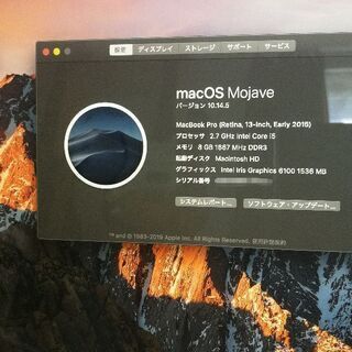 【発送可能】Apple Macbook Pro Early2015 i5/8G/128G