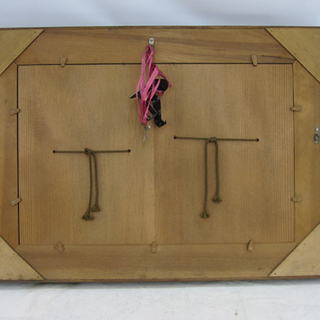 山中象堂 作 能面 般若 翁 額付き お面 讃岐一刀彫り W66㎝