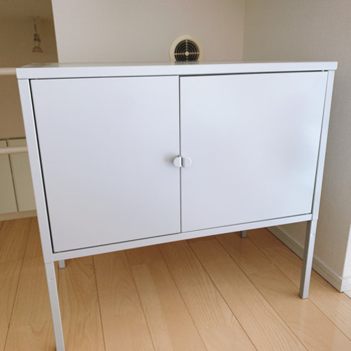 【引き取り限定】IKEA LIXHULT リックスフルト キャビネット, メタル, グレー, 60x35 cm