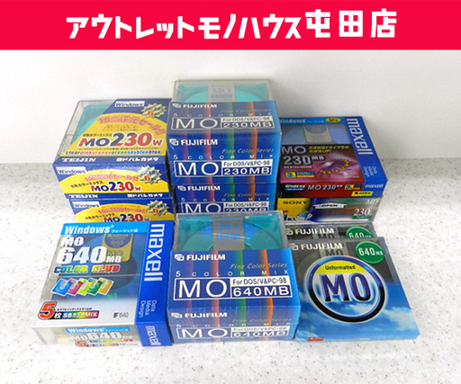 新品保管品 新品保管品 各社 MO ディスク 230MB/30枚 640MB/12枚 合計42枚セット