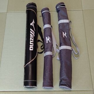 ミズノバット(ケース)付き 一般用少年用3本セットの画像