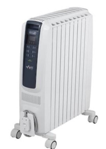 【2回使用】デロンギ ドラゴンデジタルスマート オイルヒーター QSD0915-BL